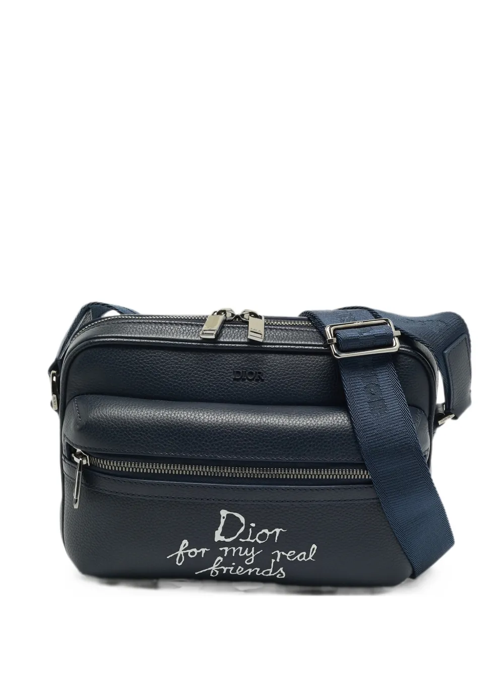 Christian Dior Pre-Owned x Hylton Nel 2024 Rider logo-print messenger bag - Blau
