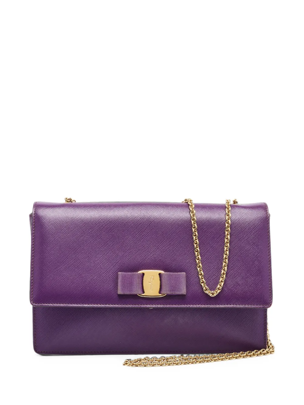 Ferragamo Pre-Owned chain-strap shoulder bag - Viola