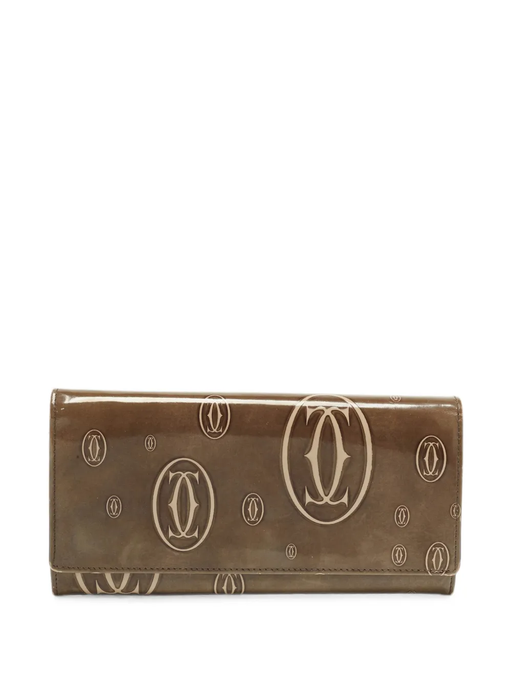 Cartier Happy Birthday monogram.pattern wallet - Braun