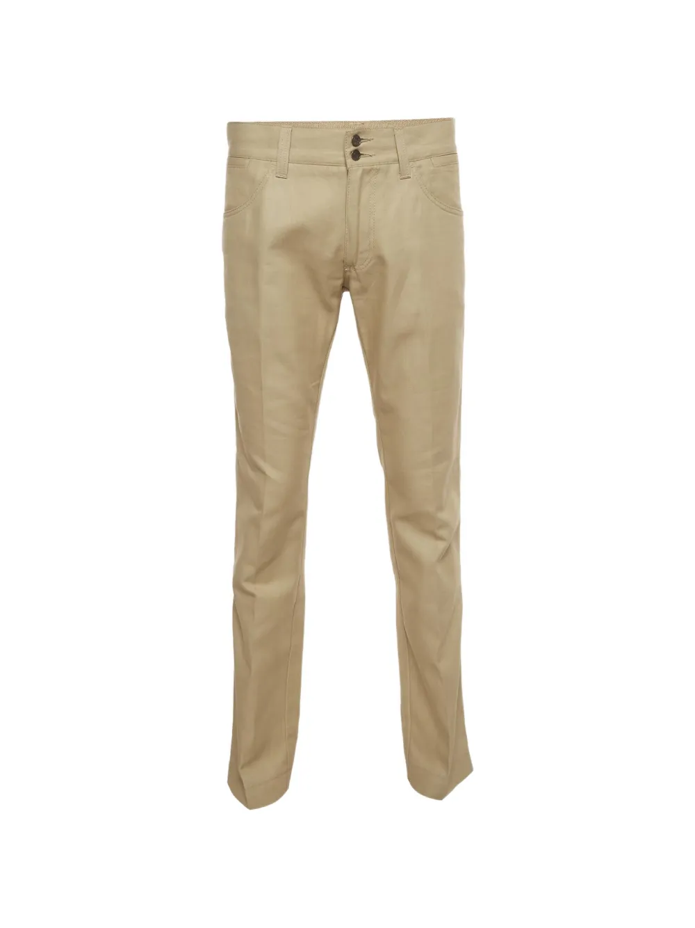 Dolce & Gabbana Pre-Owned pantalon droit en gabardine - Tons neutres Dolce & Gabbana Pre-Owned pantalon droit en gabardine - Tons neutres