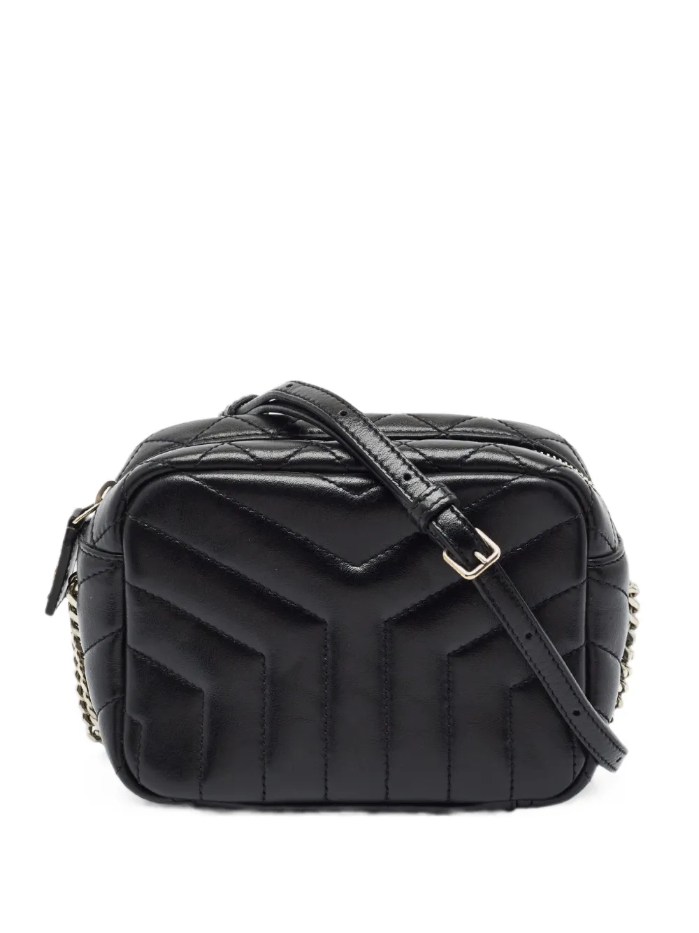 Saint Laurent Pre-Owned 2016 small Loulou leather shoulder bag - Schwarz