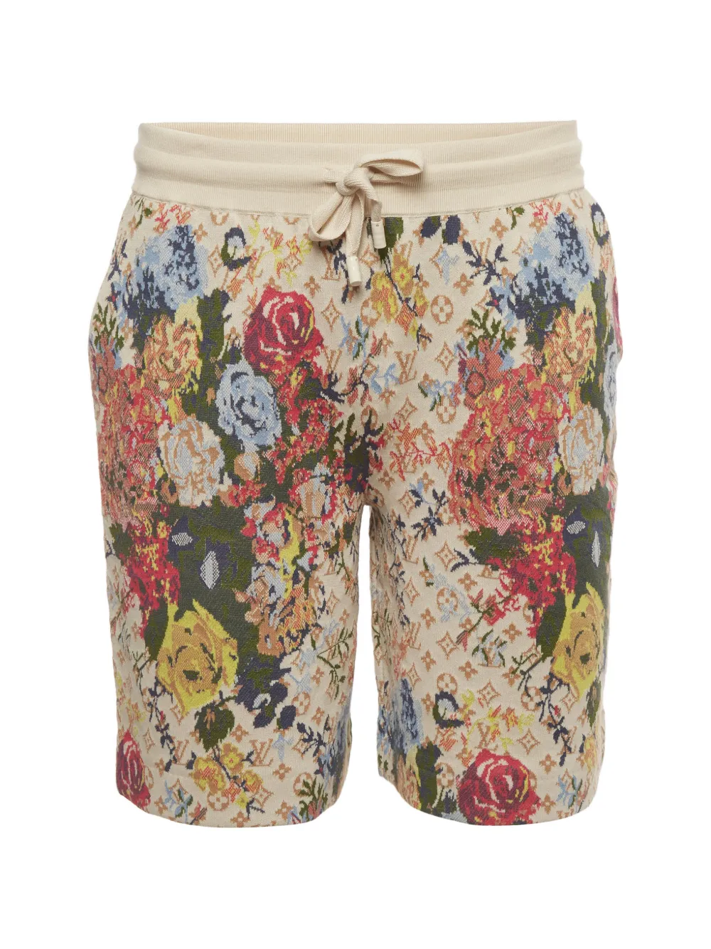 Louis Vuitton Pre-Owned Floral monogram jacquard shorts - Toni neutri