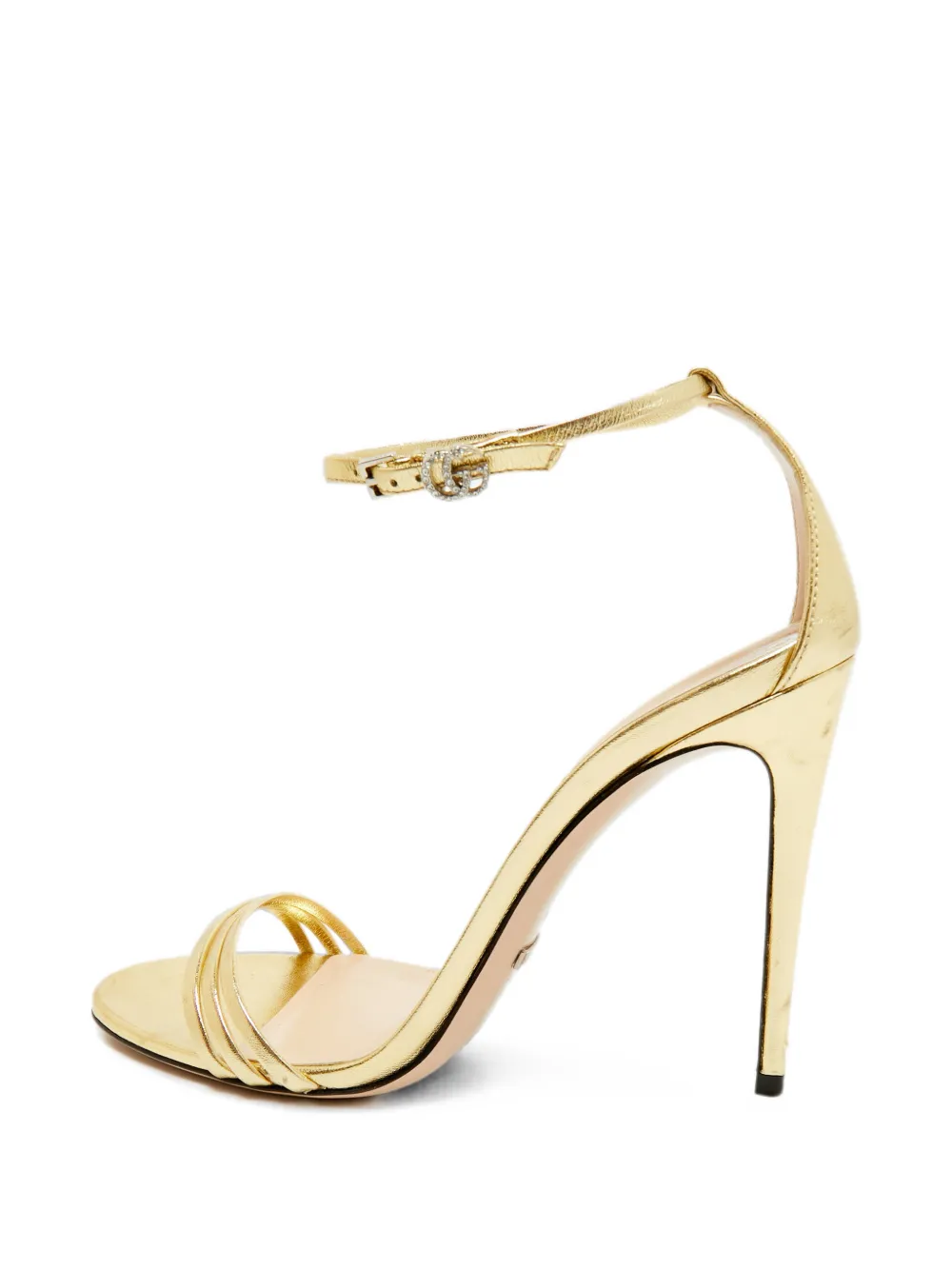 Gucci Pre-Owned Double G buckle sandals - Gold