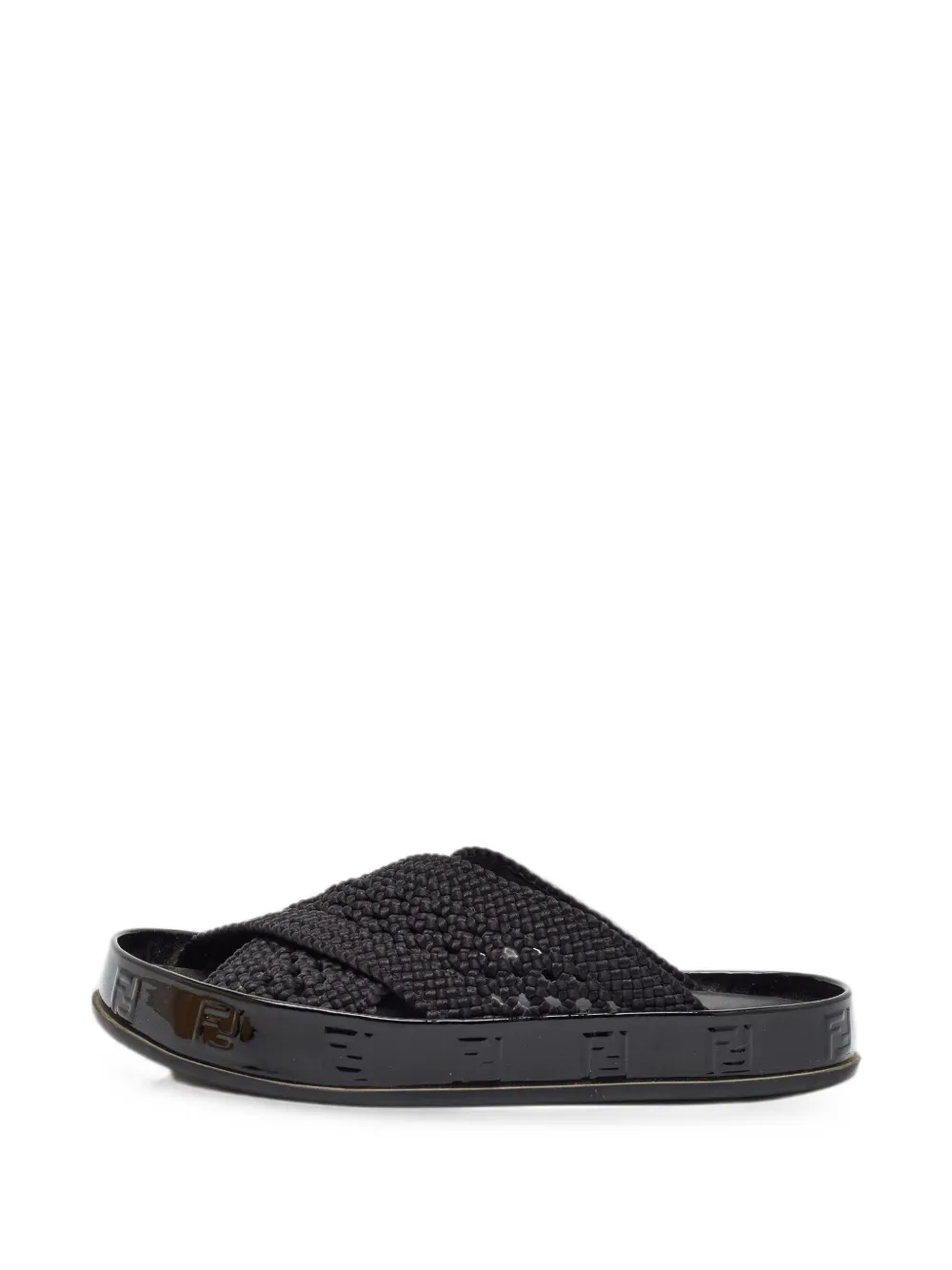 Fendi Pre-Owned Fendigraphy woven sandals - Schwarz