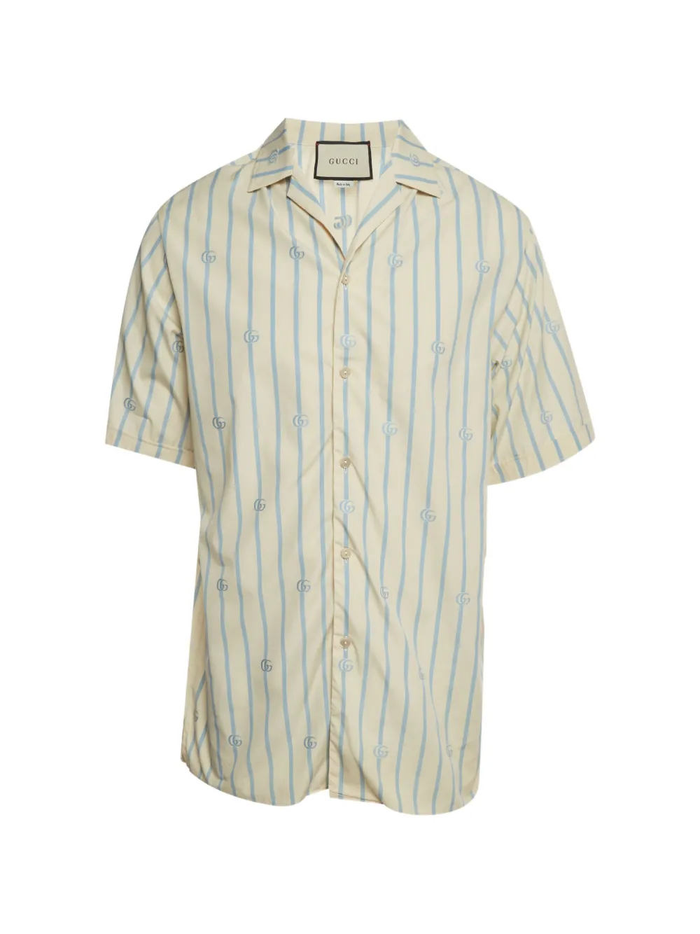 Gucci Pre-Owned GG-monogram striped shirt - Giallo