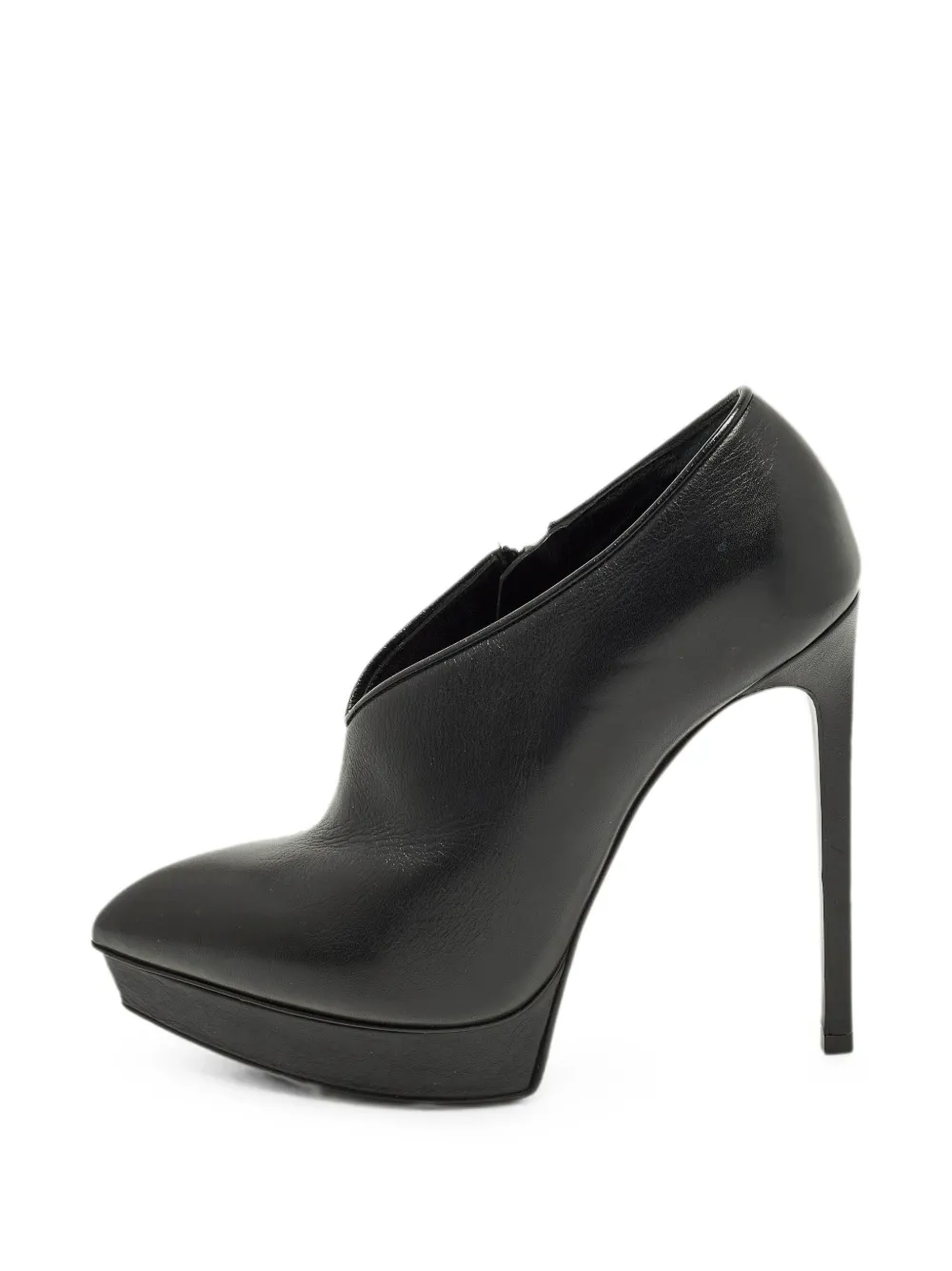 Saint Laurent Pre-Owned leather boots - Schwarz