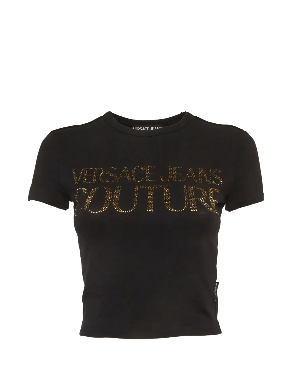 Versace Jeans Couture embellished logo T-shirt - Nero