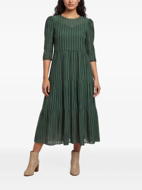 See by Chloé striped tiered midi dress