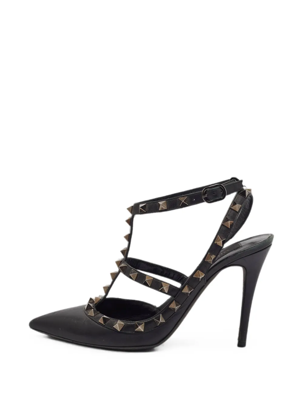 Valentino Garavani Pre-Owned Rockstud ankle strap pumps - Nero