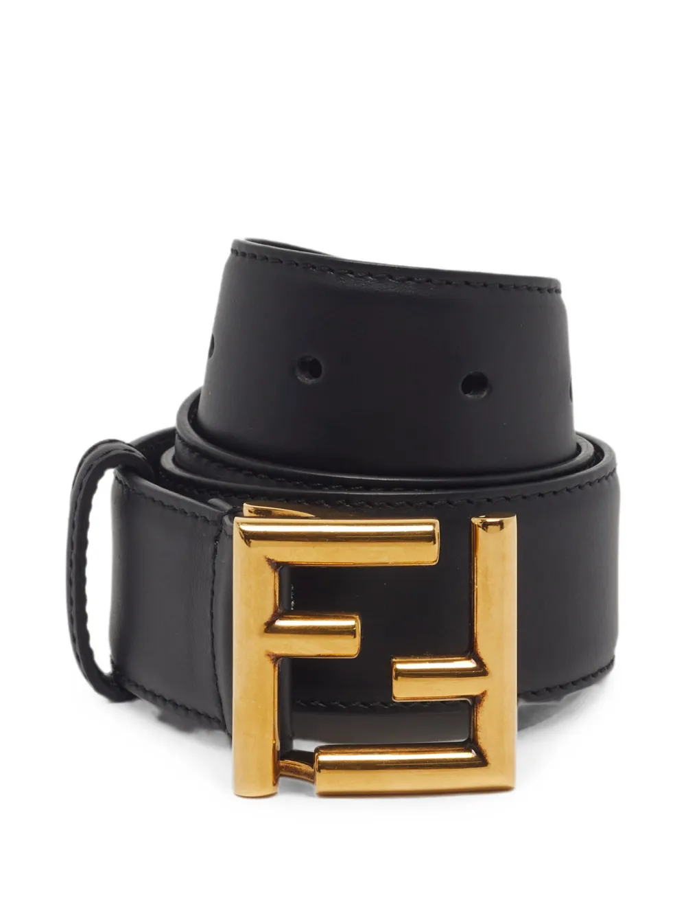 Fendi Pre-Owned FF logo belt - Nero