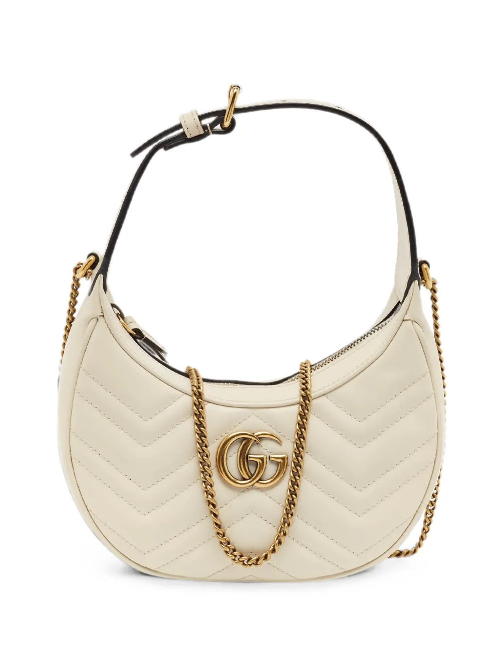 Gucci Pre-Owned small GG Marmont matelassé hobo tote bag - Weiß