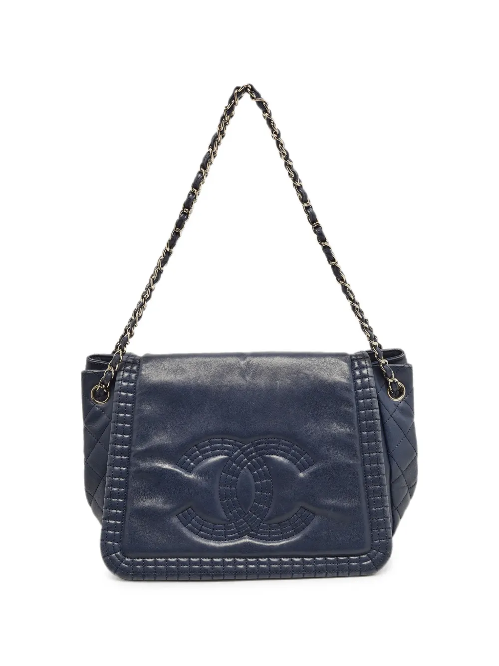 CHANEL Pre-Owned 2012 Luxe Ligne Accordion shoulder bag - Blau