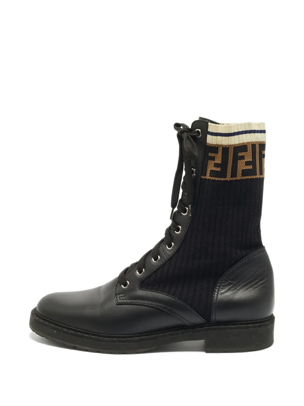 Fendi Pre-Owned FF-motif boots - Nero