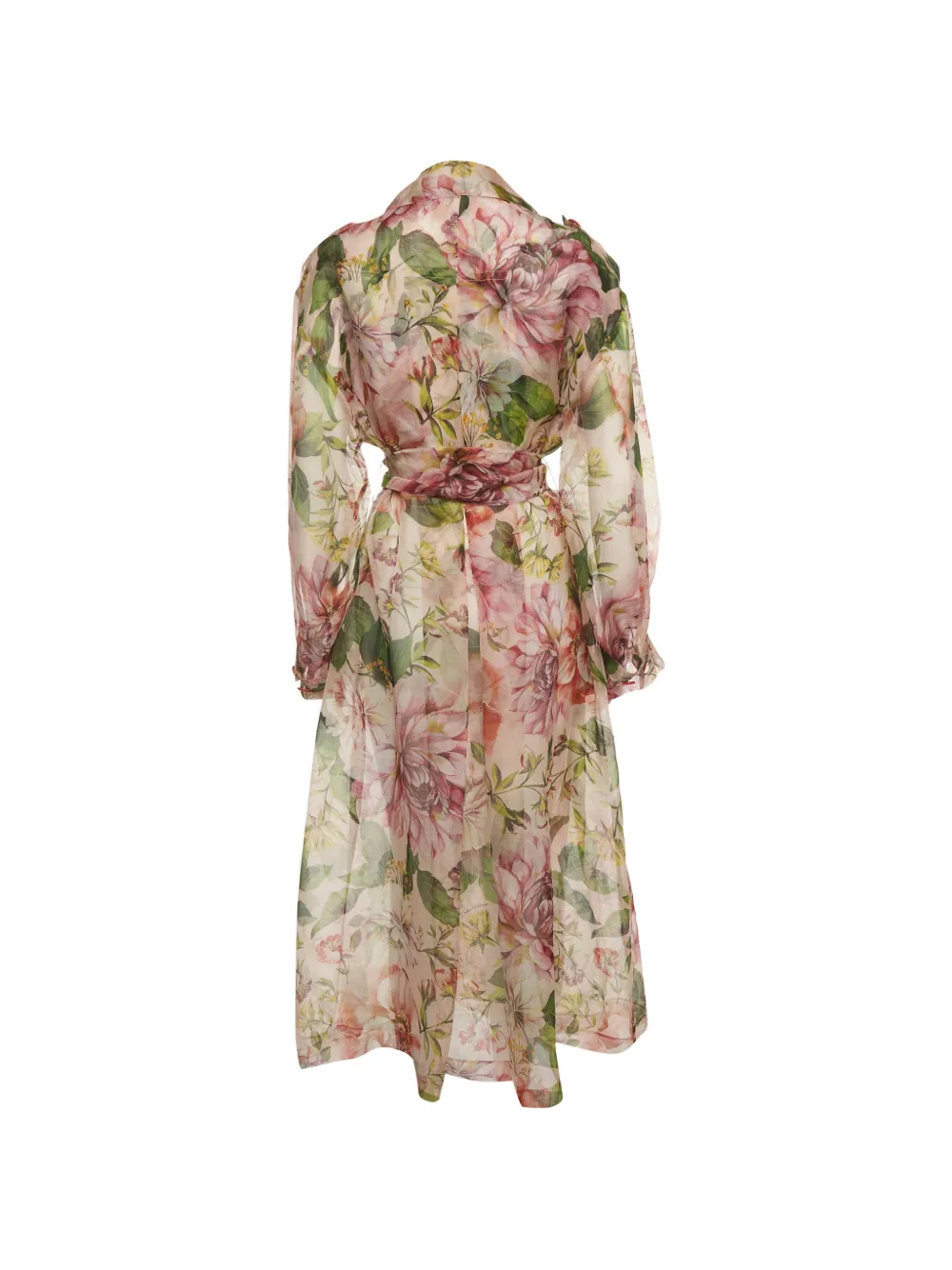 Dolce & Gabbana Pre-Owned floral-print double-breasted coat - Nude