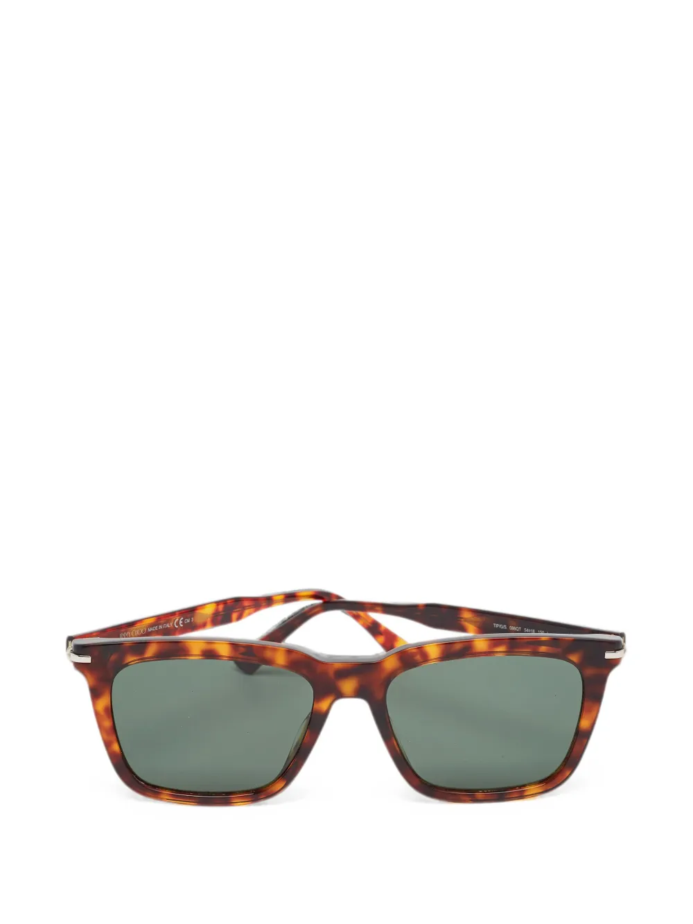 Jimmy Choo Pre-Owned lunettes de soleil à effet écailles de tortue - Marron Jimmy Choo Pre-Owned lunettes de soleil à effet écailles de tortue - Marron