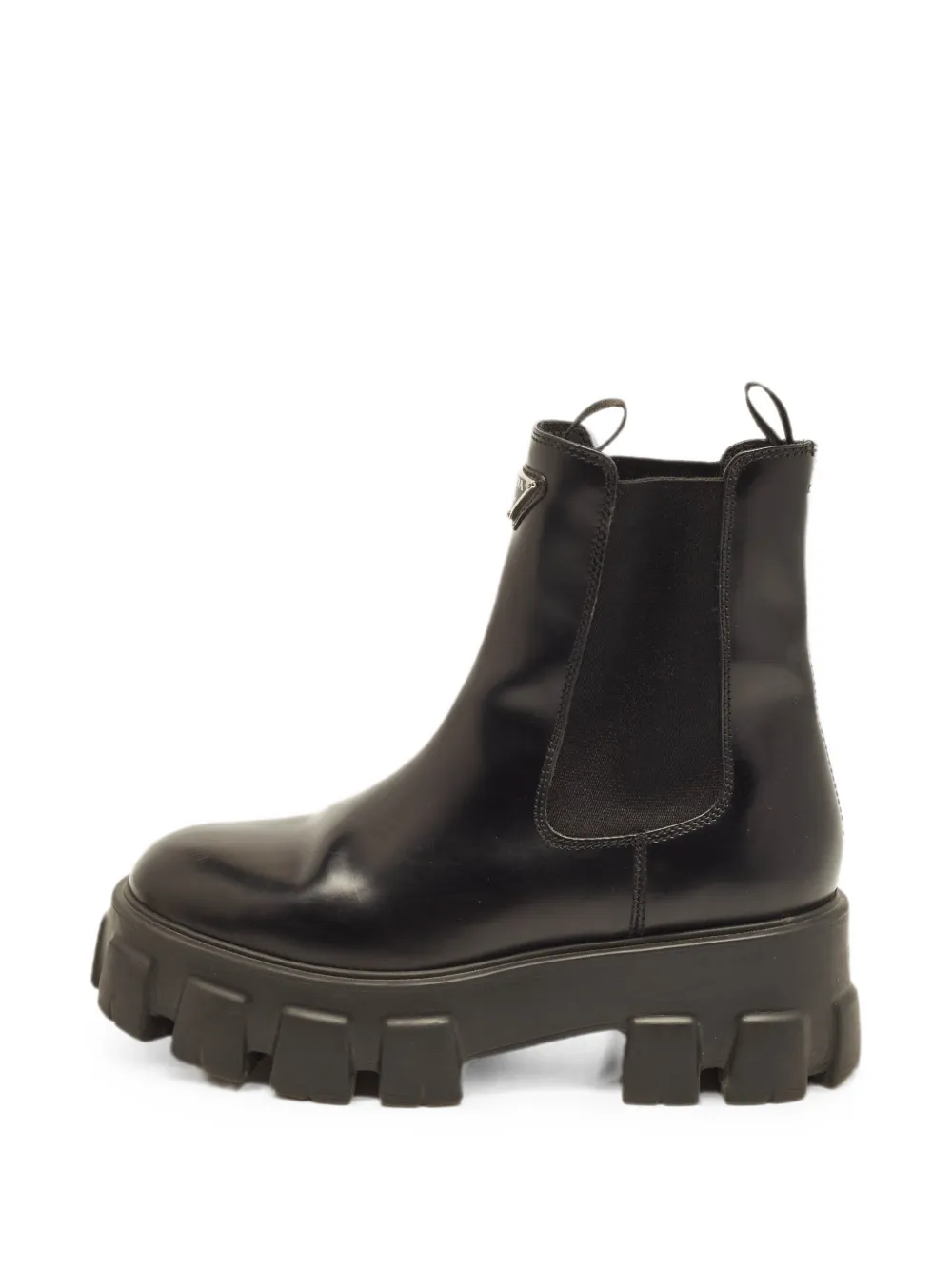 Prada Pre-Owned Monolith combat ankle boots - Schwarz
