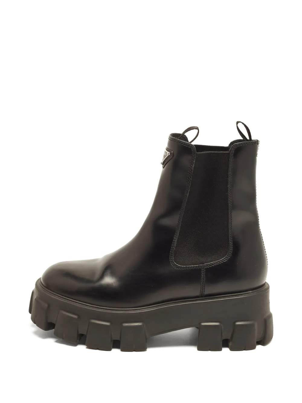 Prada Pre-Owned Monolith combat ankle boots - Nero