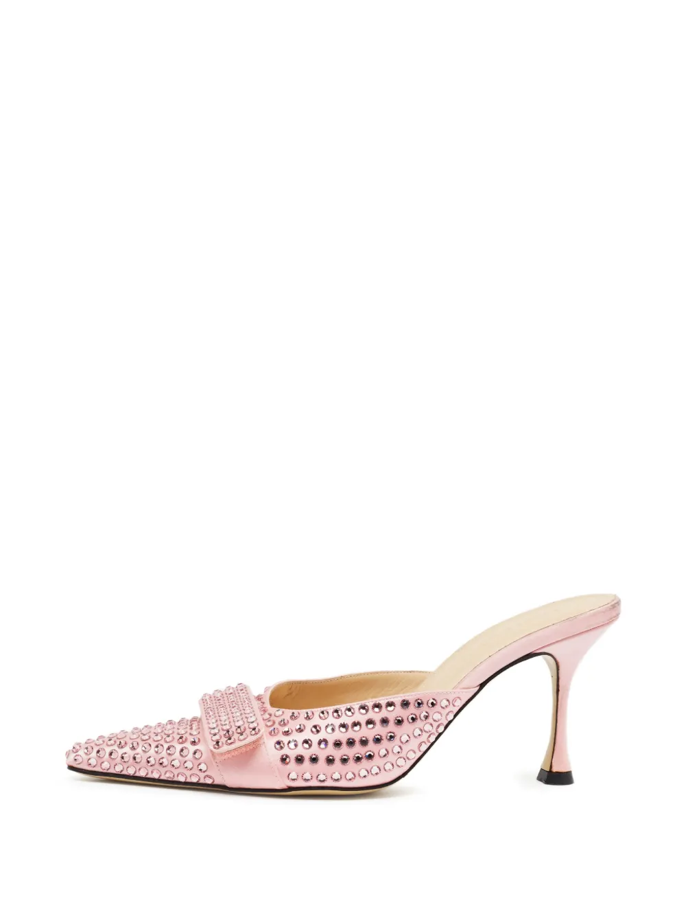 MACH & MACH mules Carrie à ornements en cristal - Rose MACH & MACH mules Carrie à ornements en cristal - Rose