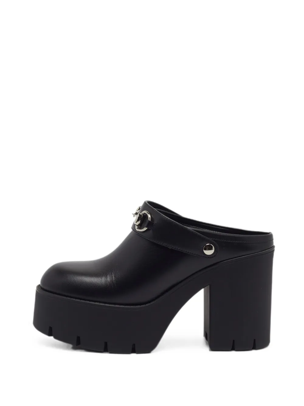 Gucci Pre-Owned Horsebit platform mules - Schwarz