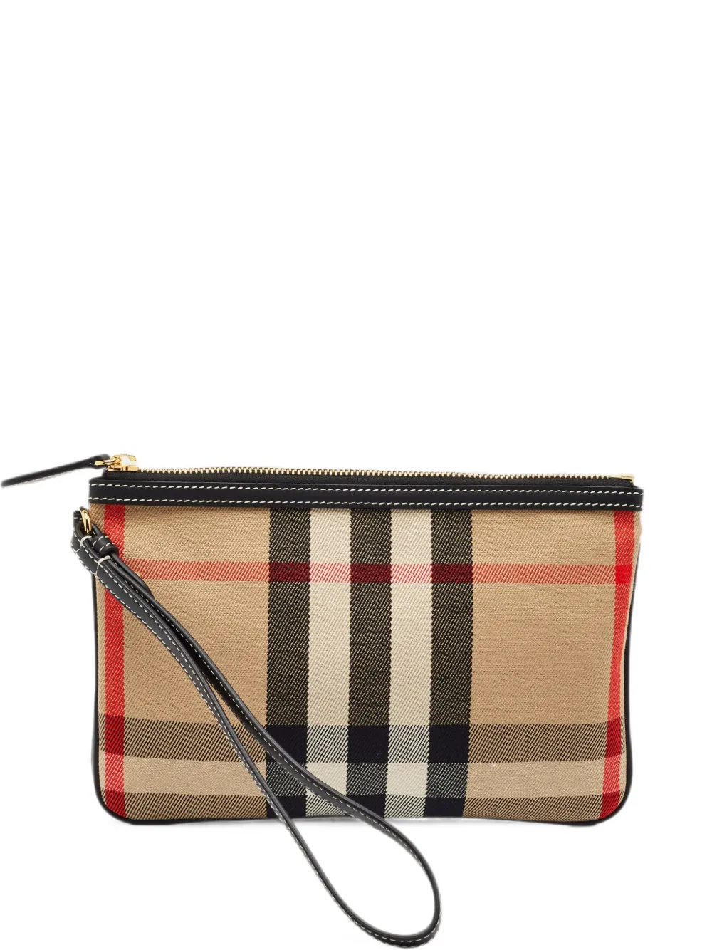 Burberry Pre-Owned Vintage Check wristlet clutch bag - Toni neutri