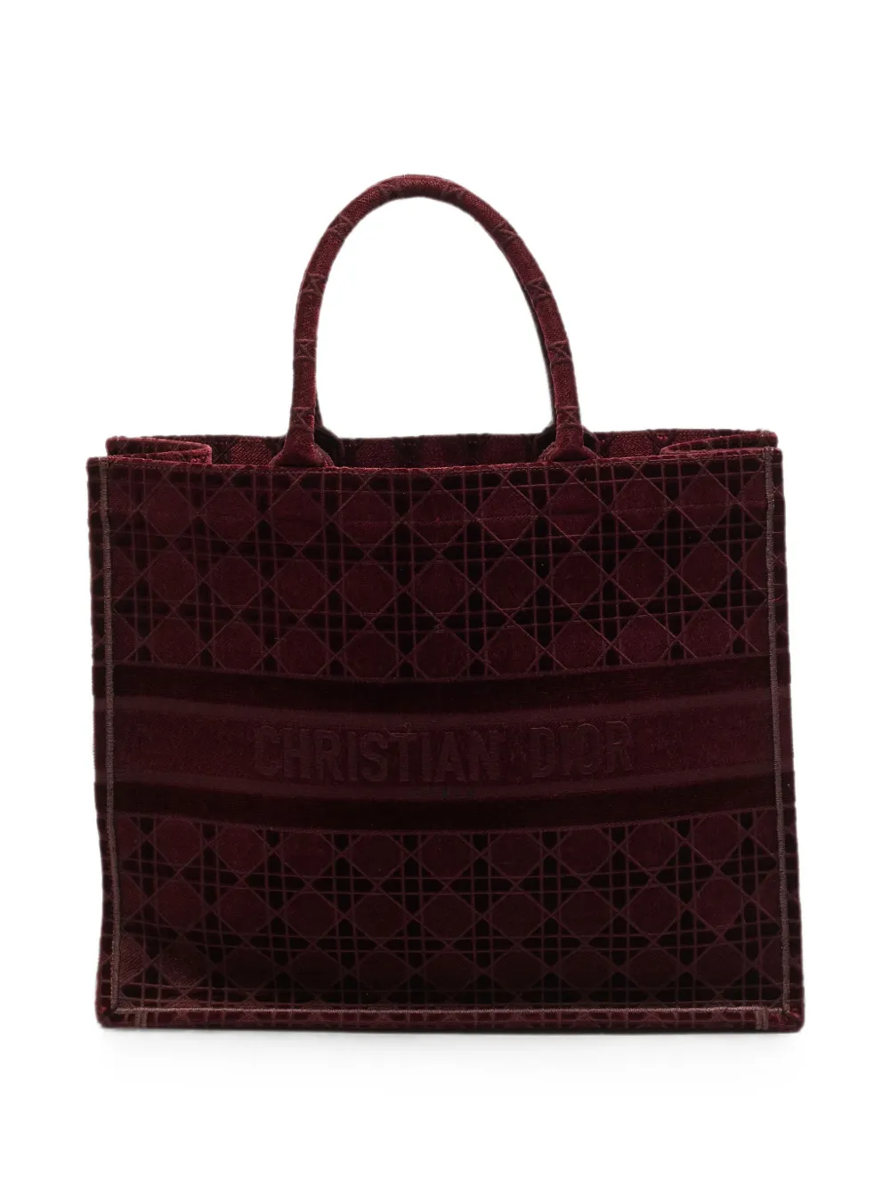 Christian Dior Pre-Owned sac à main Book Cannage brodé (2020) - Rouge