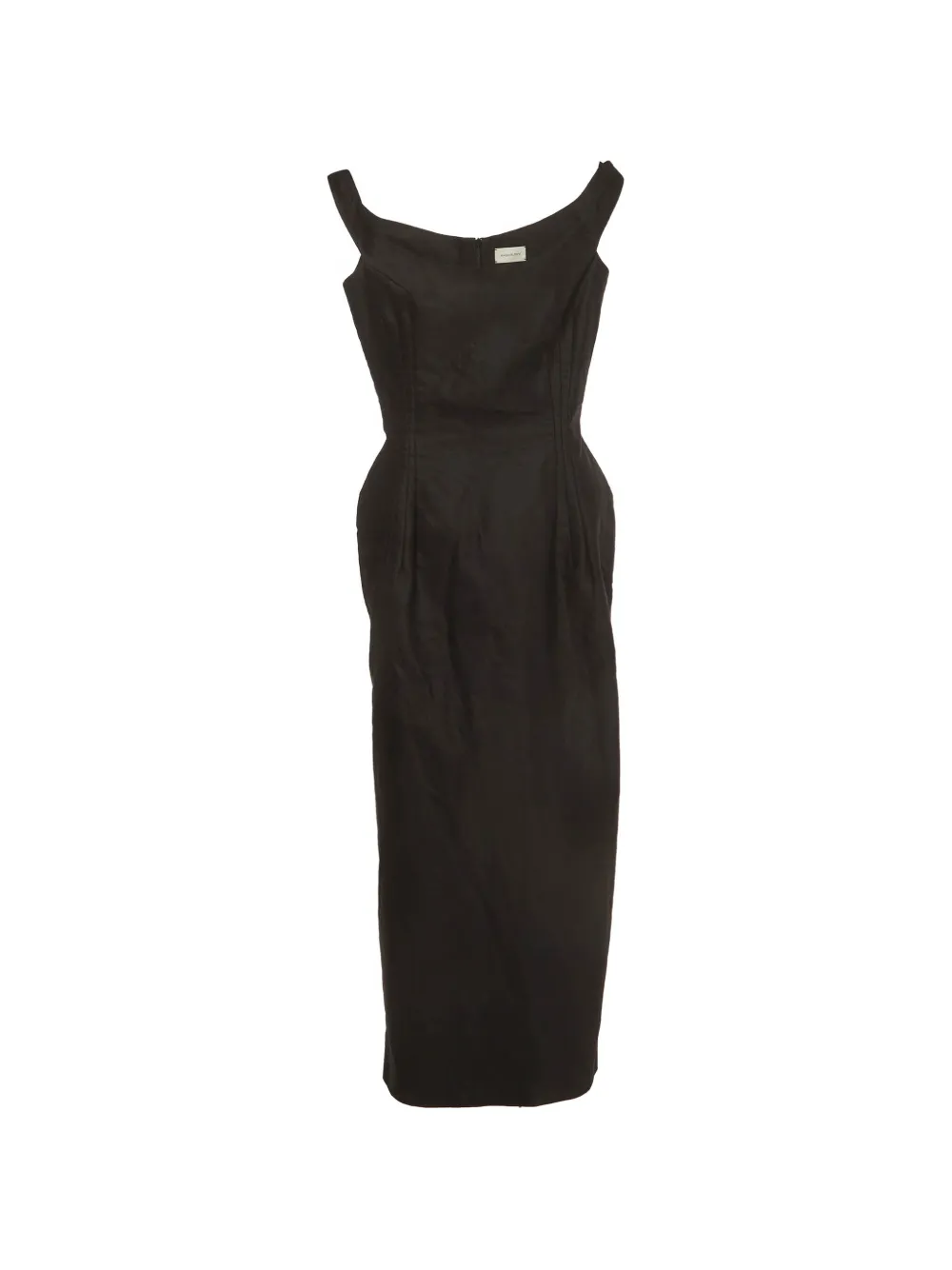 Magda Butrym hourglass sleeveless maxi dress - Schwarz