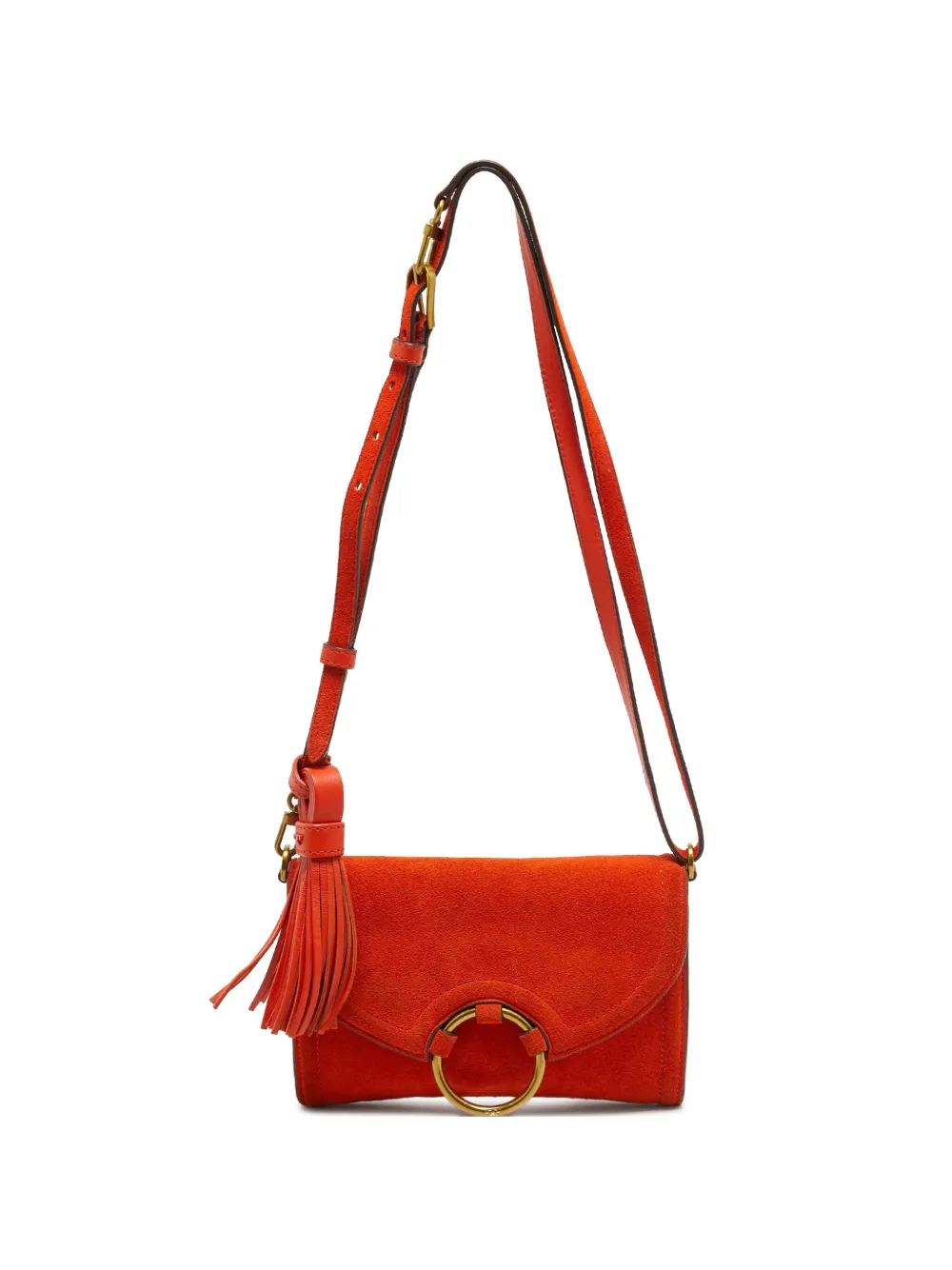 Tory Burch Tassel ring-detail crossbody bag - Orange
