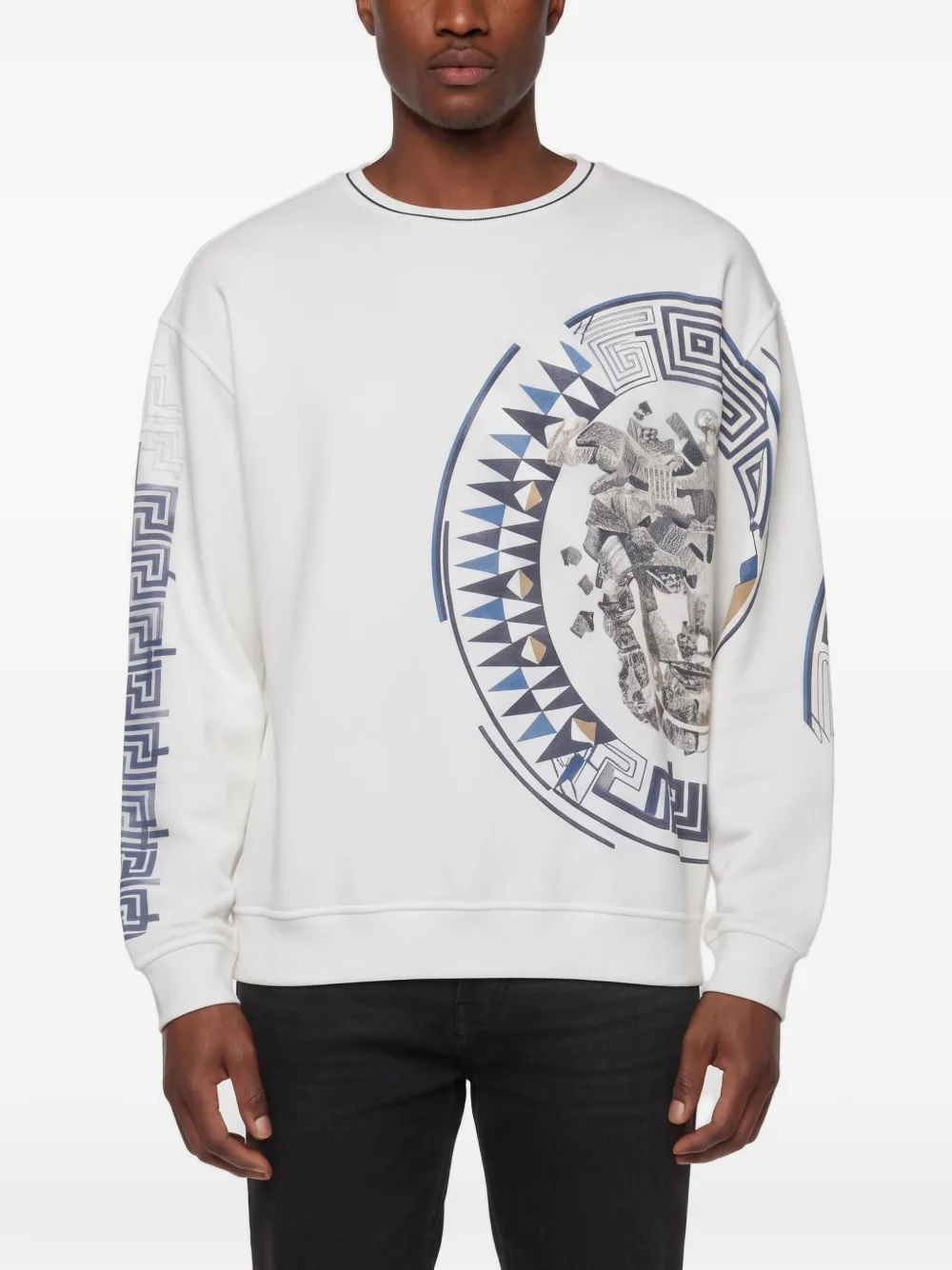 Versace Pre-Owned Felpa con grafica - Bianco