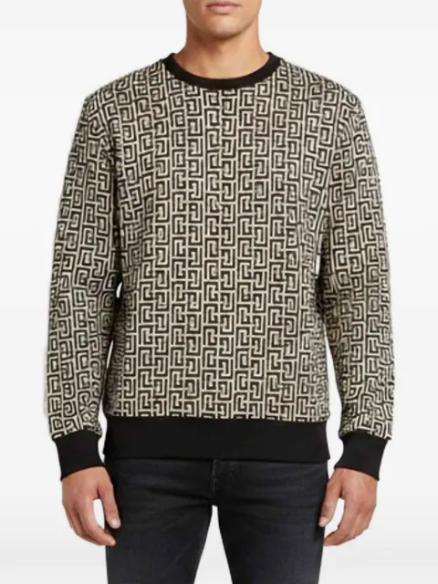 Balmain Pre-Owned monogram intarsia sweater