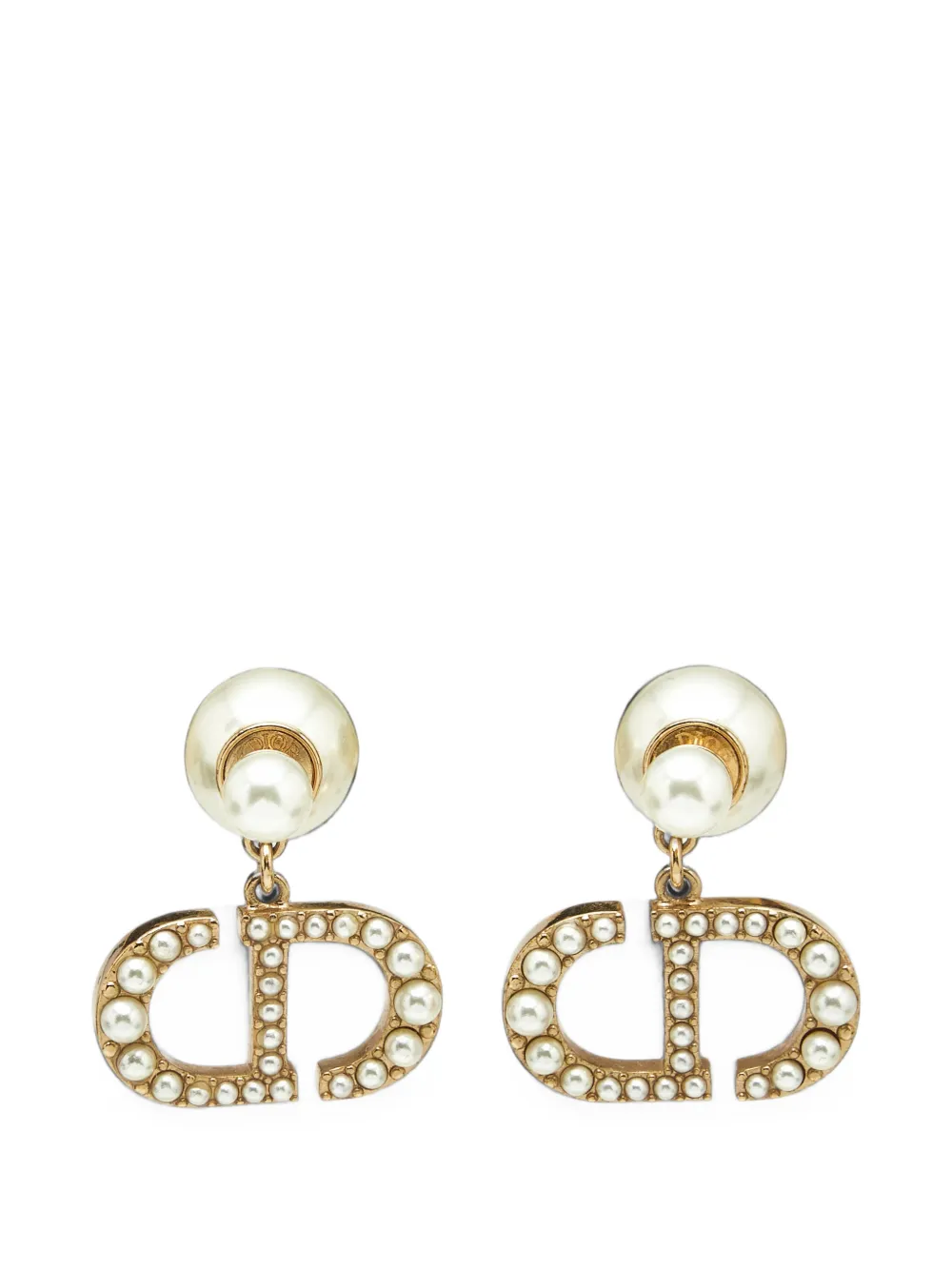 Christian Dior Pre-Owned Tribales post-back earrings - Gold