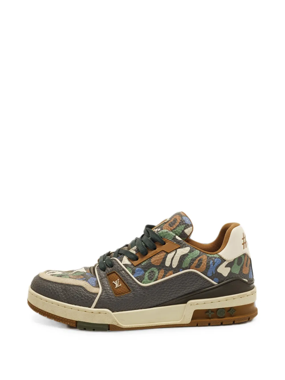 Louis Vuitton Pre-Owned logo-print sneakers - Grau