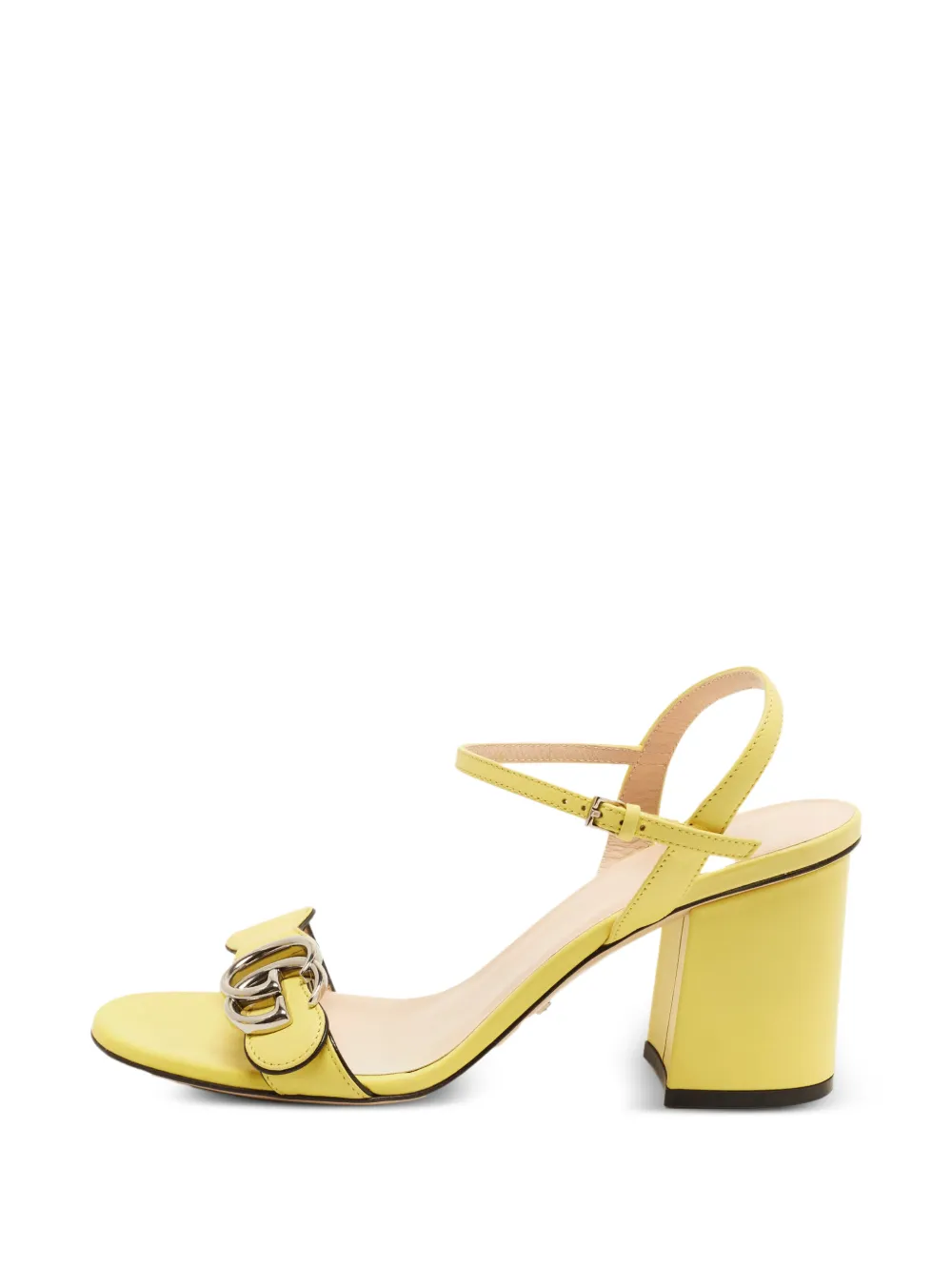 Gucci Pre-Owned Double G ankle strap sandals - Giallo