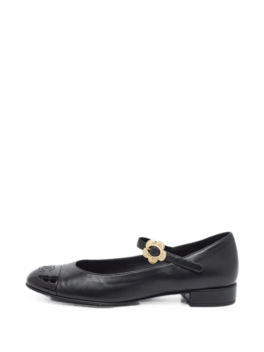CHANEL Pre-Owned leather ballet flats - Schwarz