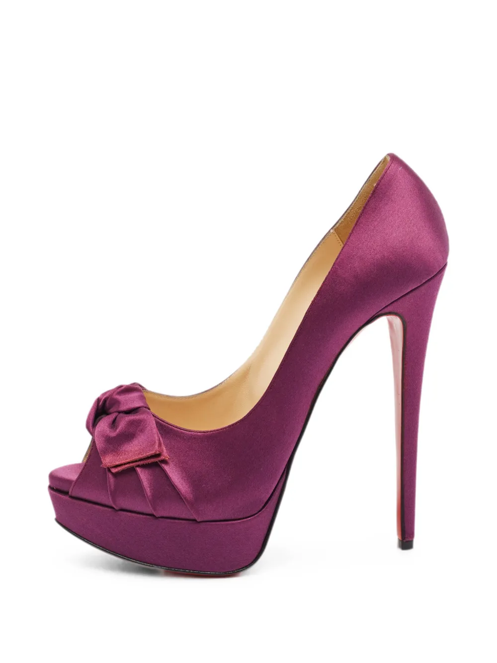 Christian Louboutin Pre-Owned Madame Butterfly peep-toe pumps - Violett