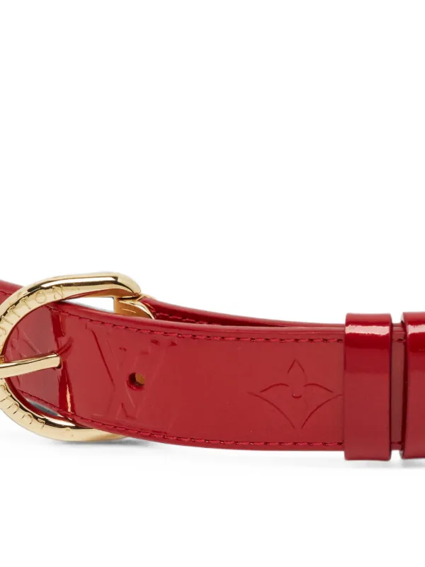 Louis Vuitton Pre-Owned 2008 サンセット レザーベルト | レッド