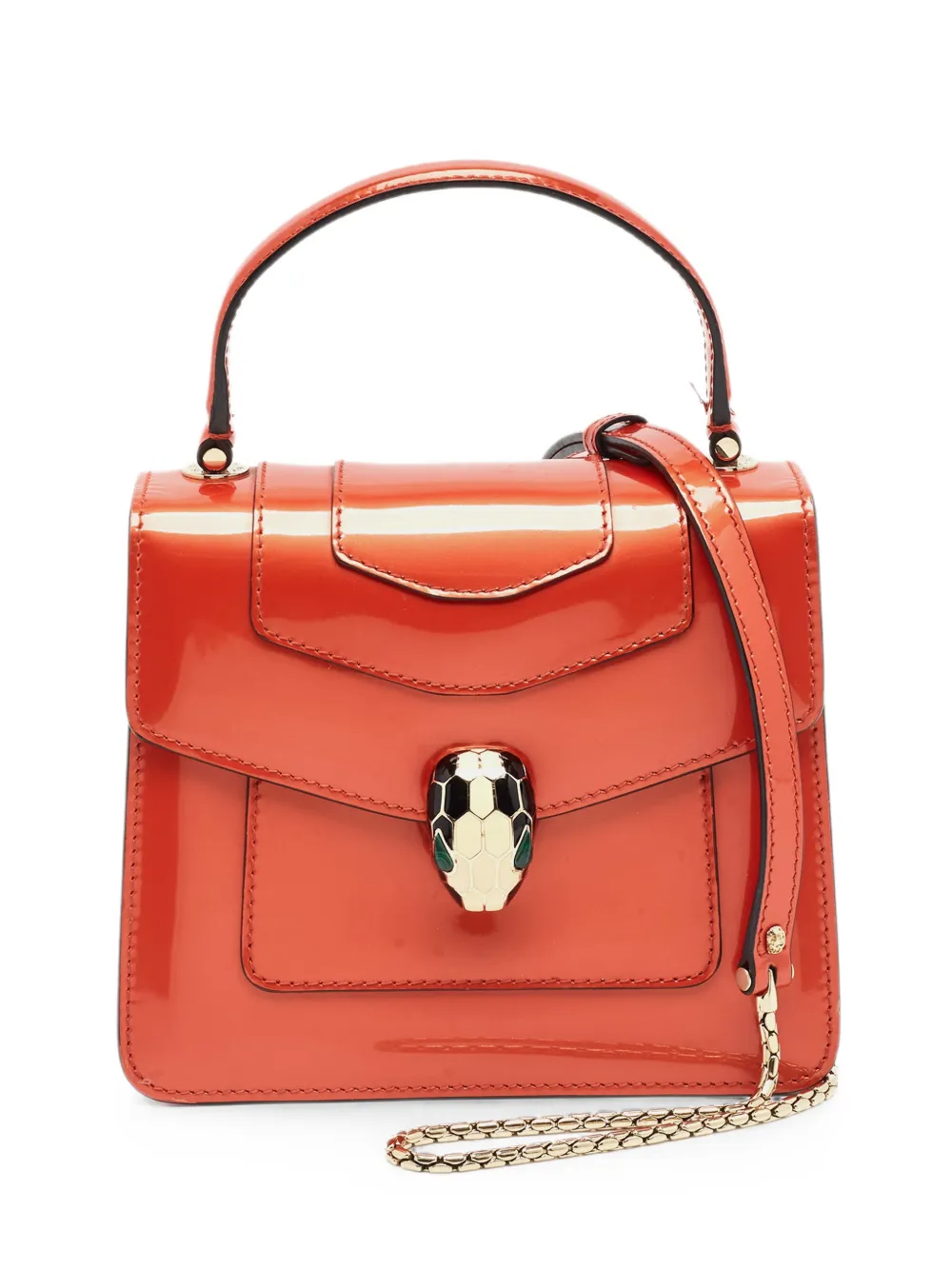 Bvlgari Pre-Owned 2017 Serpenti Forever leather tote bag - Rosso