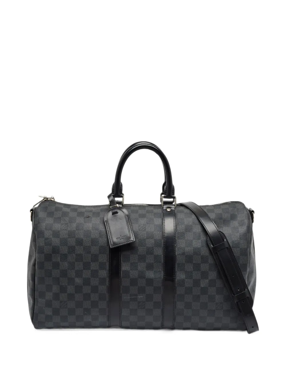 Louis Vuitton Pre-Owned 2018 45 Keepall Bandoulière Damier Graphite holdall - Grigio