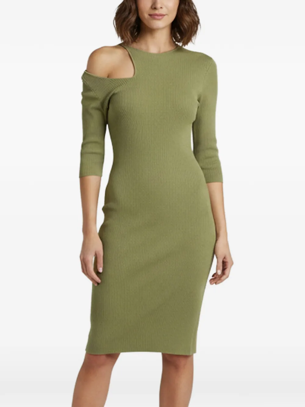 Maje Riviana cut-out midi dress - Grün
