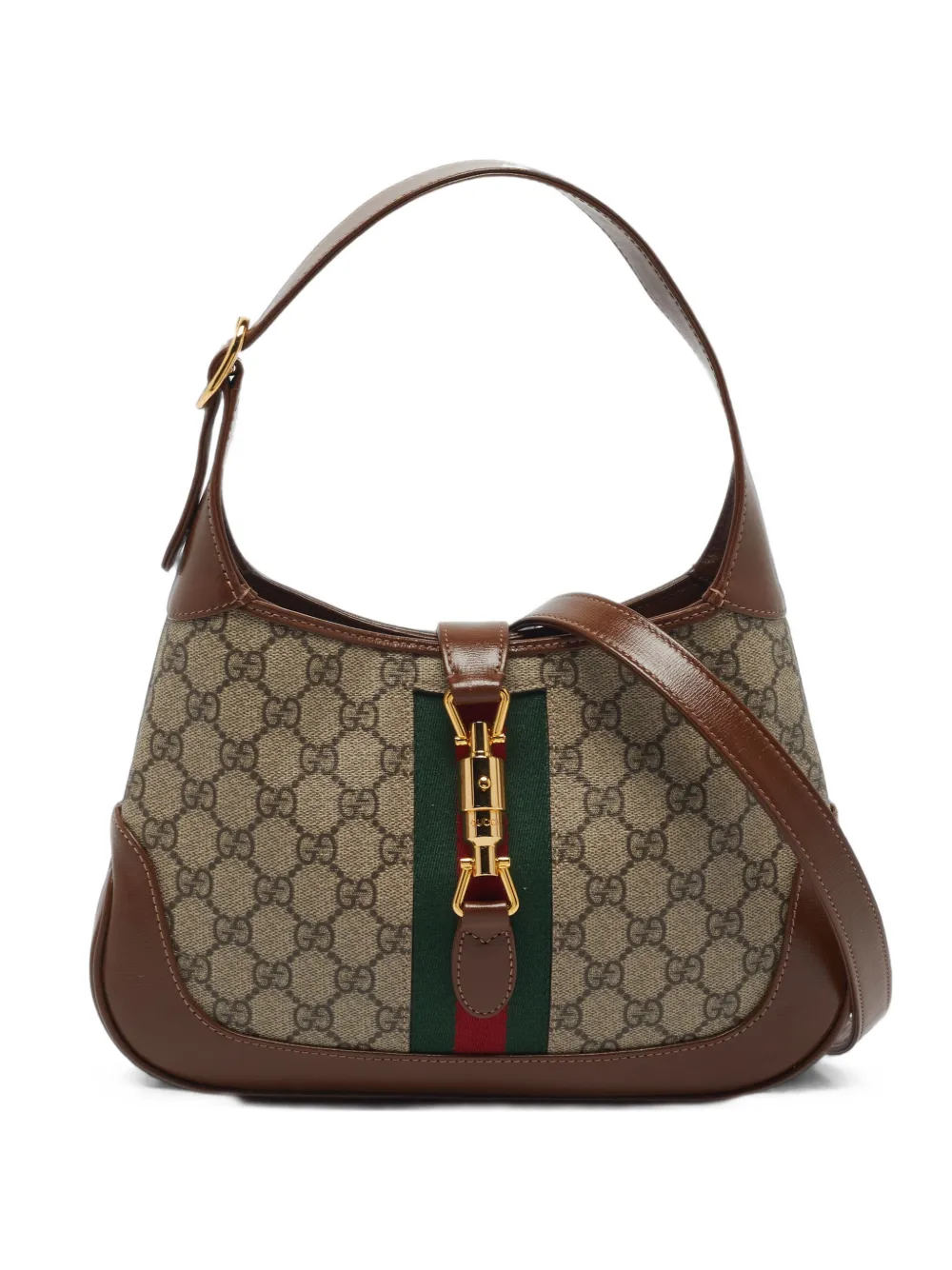 Gucci Pre-Owned Jackie 1961 GG Supreme shoulder bag - Braun