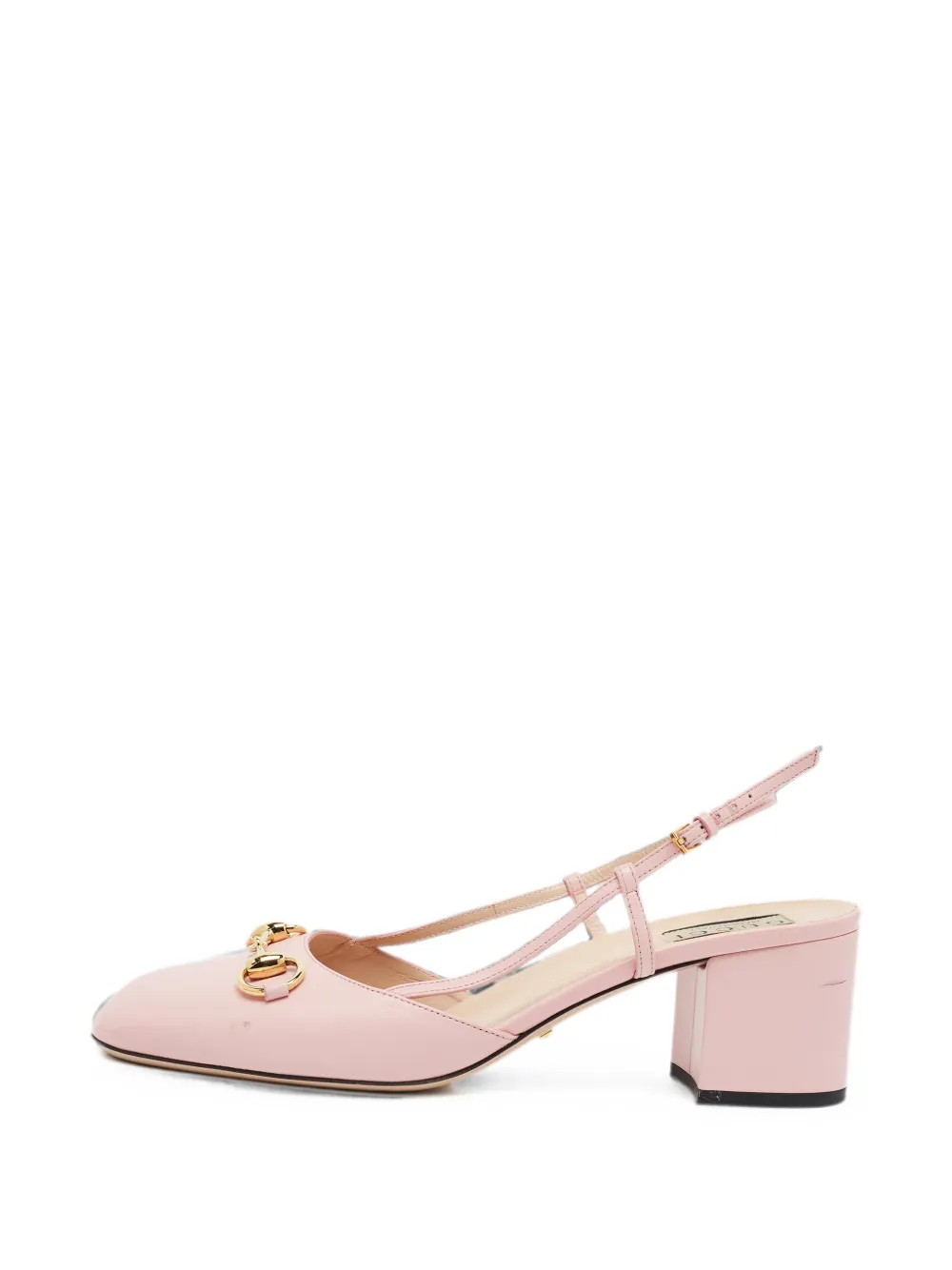 Gucci Pre-Owned Horsebit slingback leather pumps - Rosa