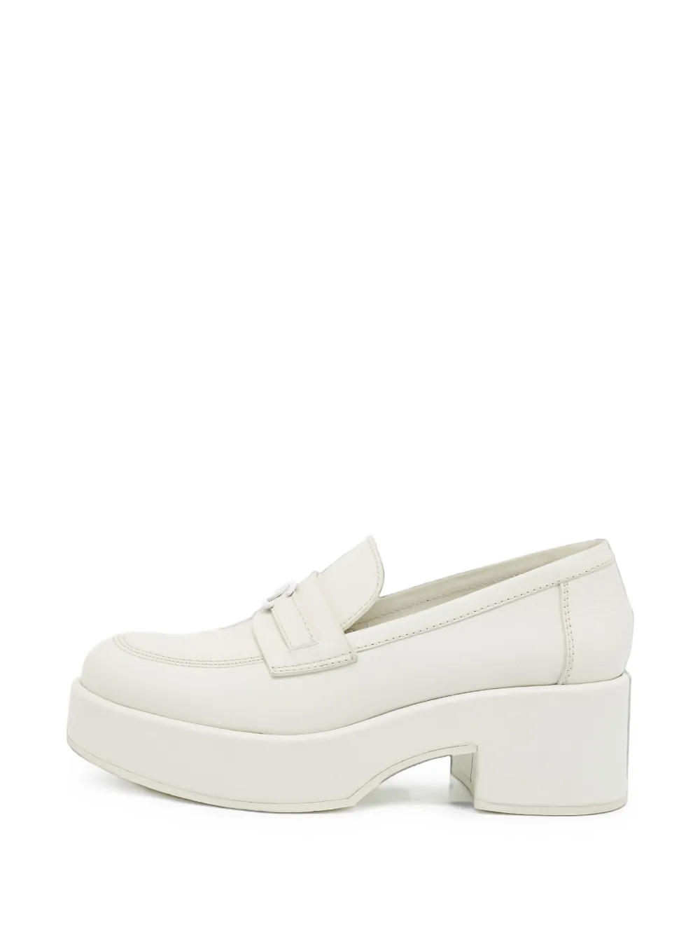 CHANEL Pre-Owned CC platform loafers - Weiß