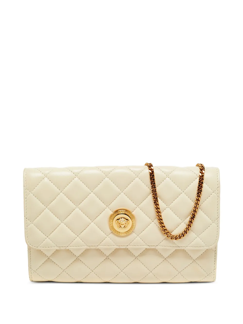 Versace Pre-Owned pochette La Medusa à design matelassé - Tons neutres