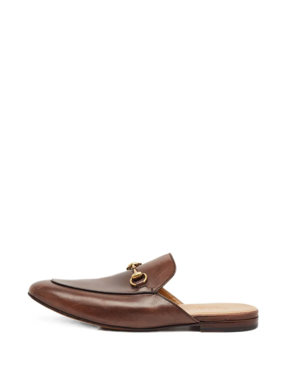 Gucci Pre-Owned Horsebit almond-toe mules - Braun