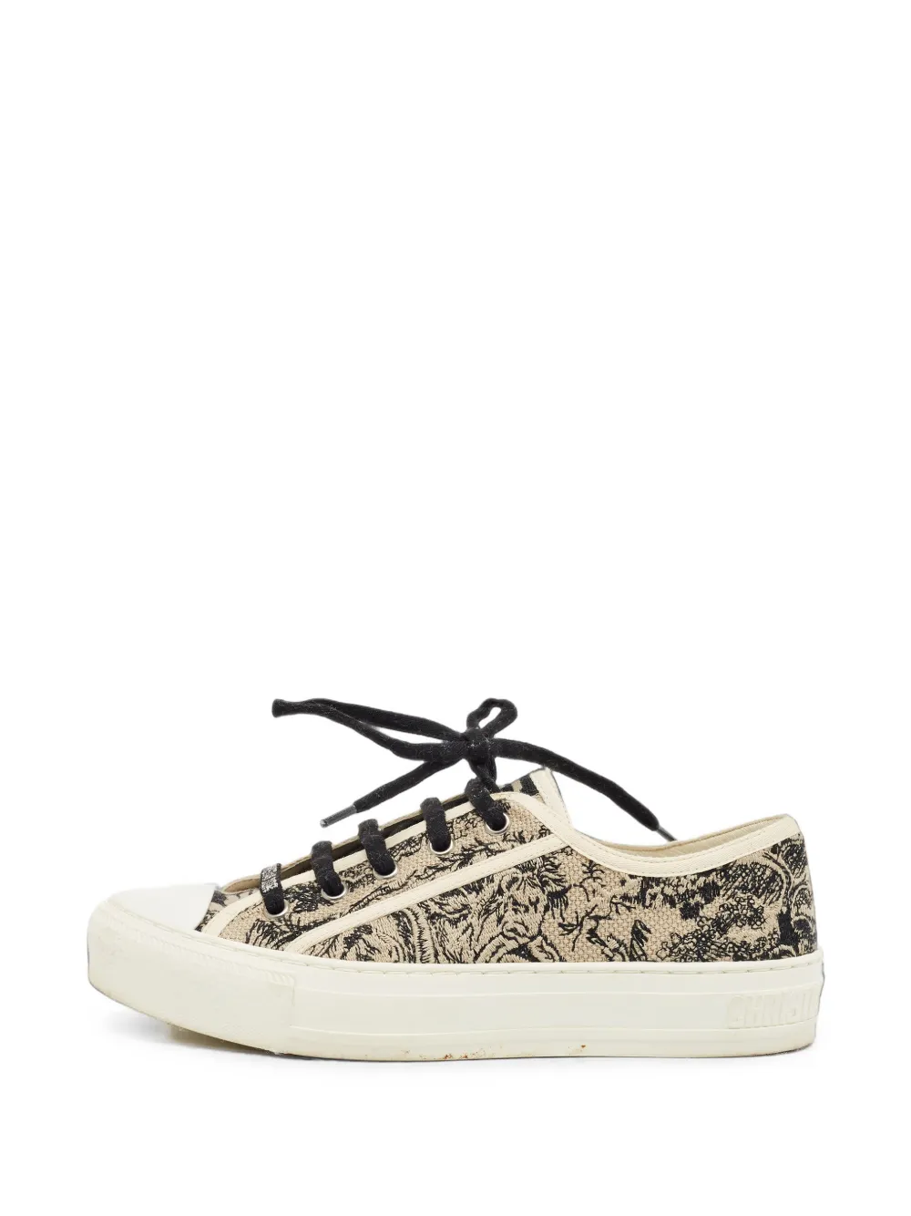 Christian Dior Pre-Owned Walk'n'Dior embroidered sneakers - Nude