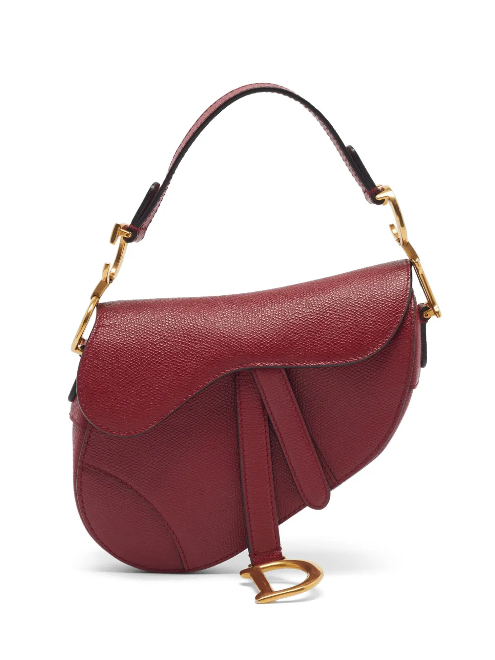 Christian Dior Pre-Owned 2019 mini Saddle leather tote bag - Rot
