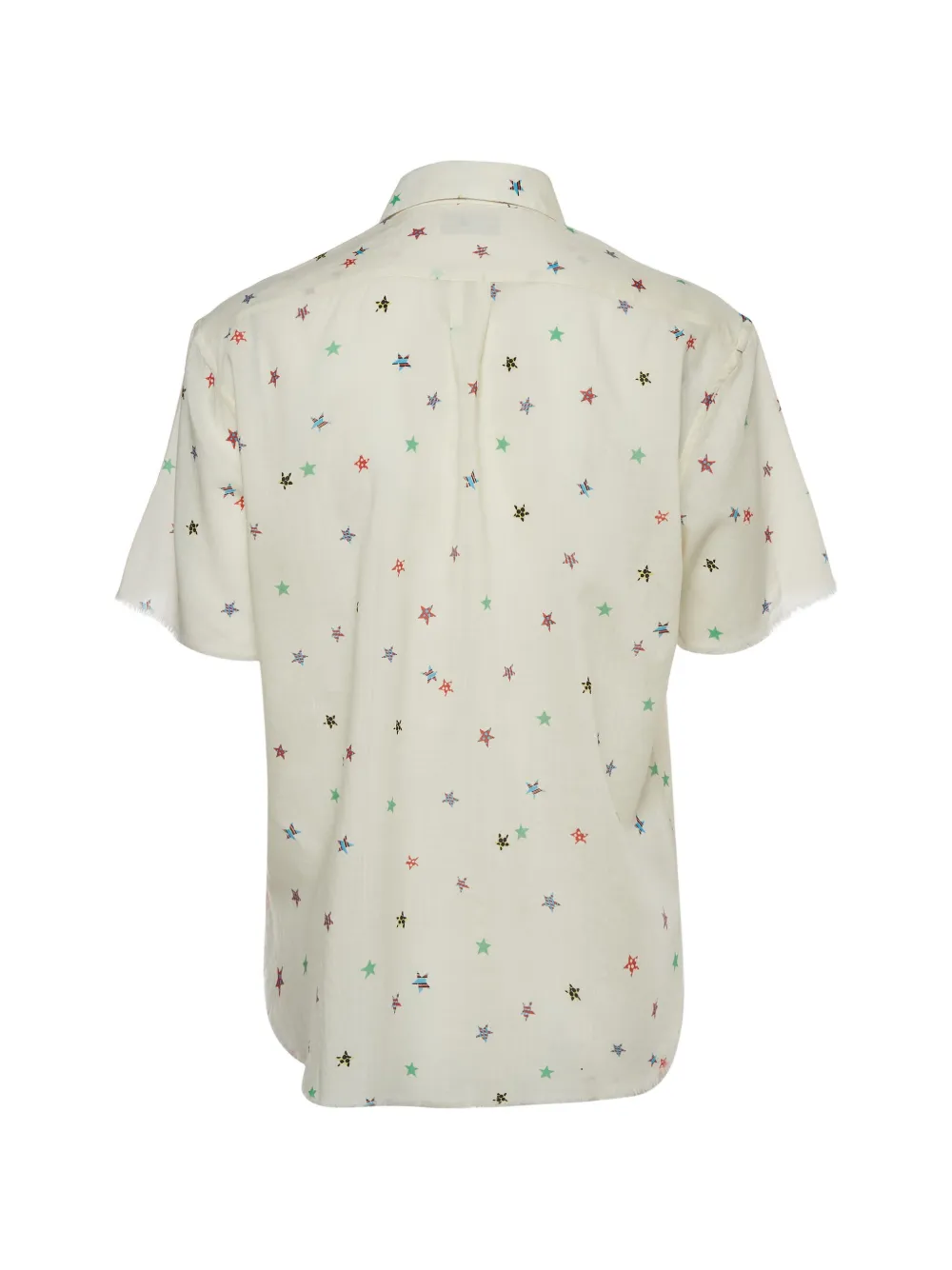 Saint Laurent Pre-Owned star-print short-sleeve shirt - Nude