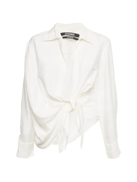 Jacquemus Pre-Owned Bahia draped shirt