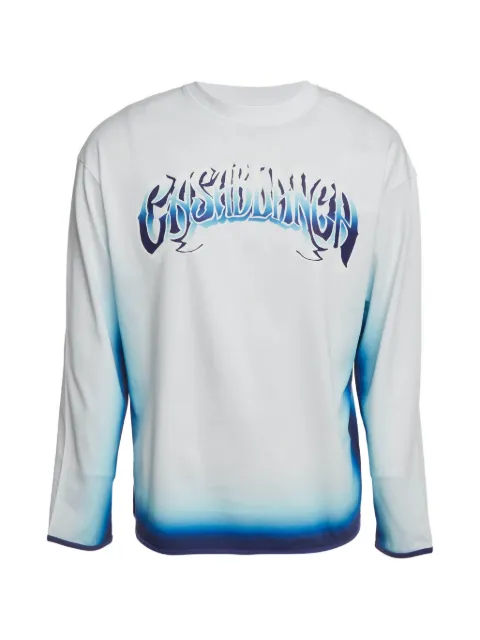 Casablanca gradient-effect logo-print T-shirt