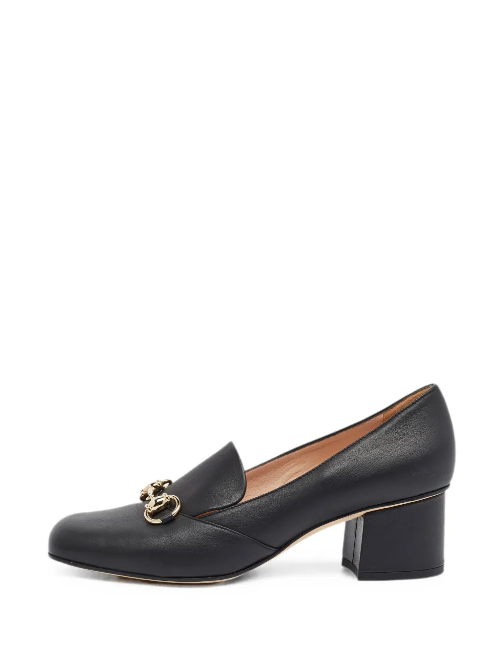 Gucci Pre-Owned Horsebit block heel pumps - Schwarz