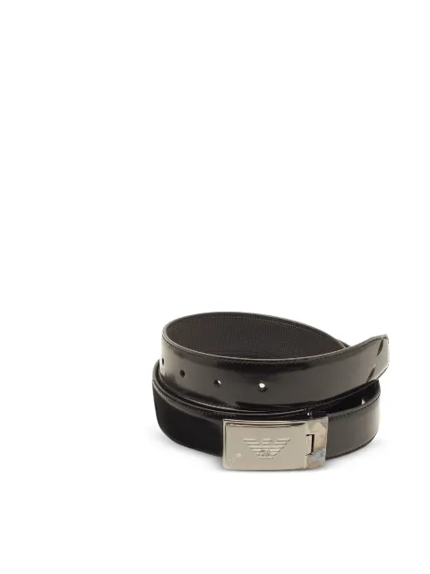 Emporio Armani Pre-Owned cinturón con hebilla y placa del logo